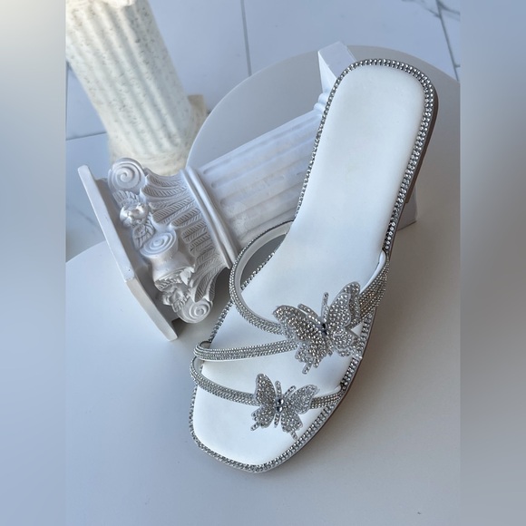 Shoes - White butterfly sandals